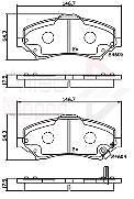 Brake Pad Front Axle To Fit Chrysler Grand Voyager 07->, Dodge Grand Caravan 07-