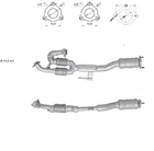 ECDN5032TA Catalytic Converter fit Murano 3.5i Rear 2/2005 6/2008 Euro 4 + F/kit