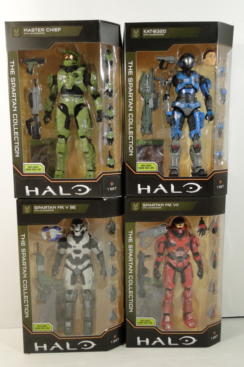 Halo Jazwares WCT Spartan Collection Master Chief, KAT-B320, MK V(B) MK VII  | eBay