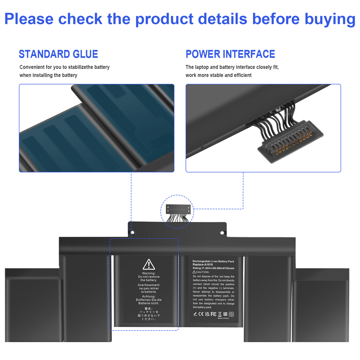 NEW Battery for Mid 2015 MacBook Pro 15