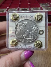 MONETA REGNO D’ITALIA 10 LIRE BIGA 1927 ** sigillata SPL+ SUBALPINA
