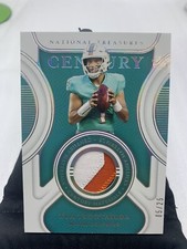 2021 National Treasures Century Materials /25 3 Color Tua Tagovailoa Dolphins F1