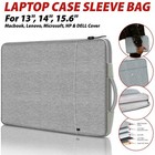 Laptop Sleeve Bag Carry Case Cover Pouch For Macbook Air Pro HP 13.3 15.4 Inch
