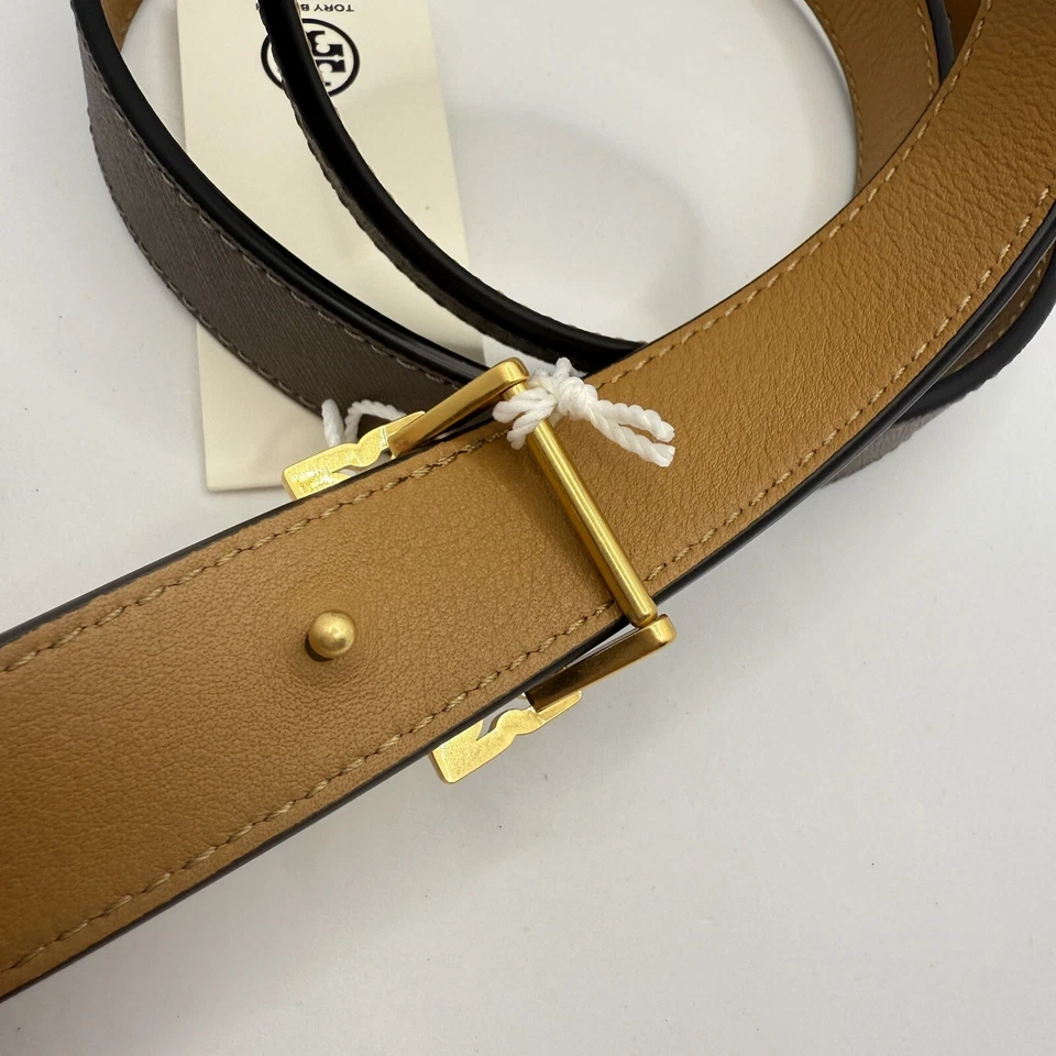 Tory Burch Britten Logo Reversible 1" Width Belt 141739 - Image 4 of 4