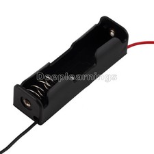 2pcs Plastic Battery Storage Case Box Holder For AA with wire leads