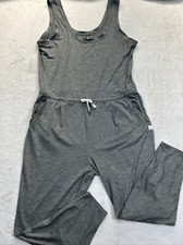 Vuori Lux Harem Jumpsuit One-piece Women Sz Large Heather Drawstring Stretch