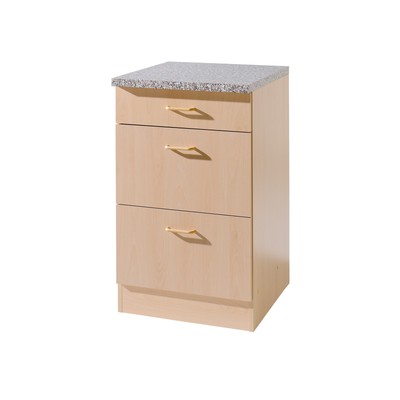 Küchen-Unterschrank MÜNSTER Küchenschrank 50x50 Buche | eBay