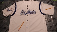 XL Los Angeles Dodgers Bleed Blue Dynasty brand￼ Damaged ￼T Shirt