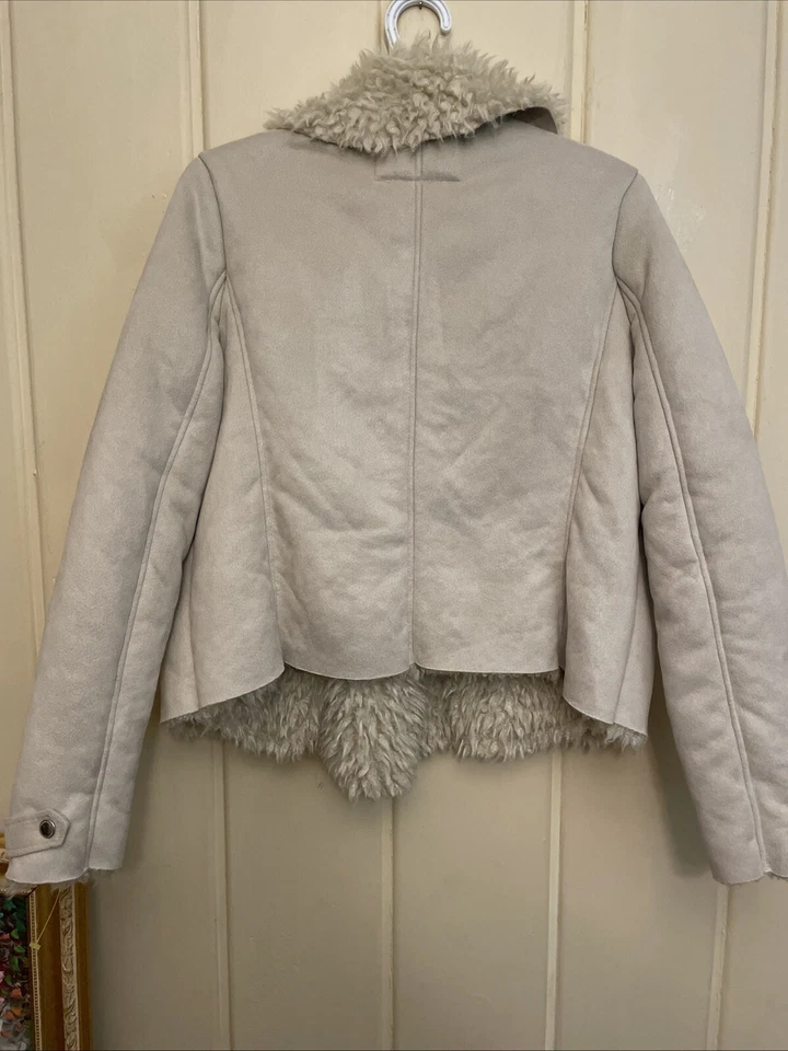 Chaqueta corta Joujou imitación gamuza cuero y piel para mujer talla M moto motocicleta Foto 4 de 4