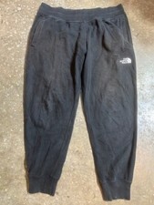 The North Face Jogger Sweatpants Men's XL Black Drawstring Outdoor Pockets 35x28