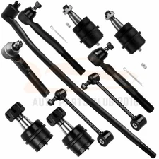 10x Front Rear Sway Bars Tie Rods Ball Joints For 2007 2008-2017 Jeep Wrangler