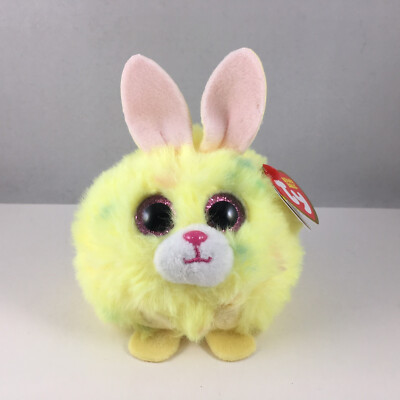 Ty Puffies (Beanie Balls) LEMON the 2024 Easter Bunny Rabbit (4 inch) Plush  Toy