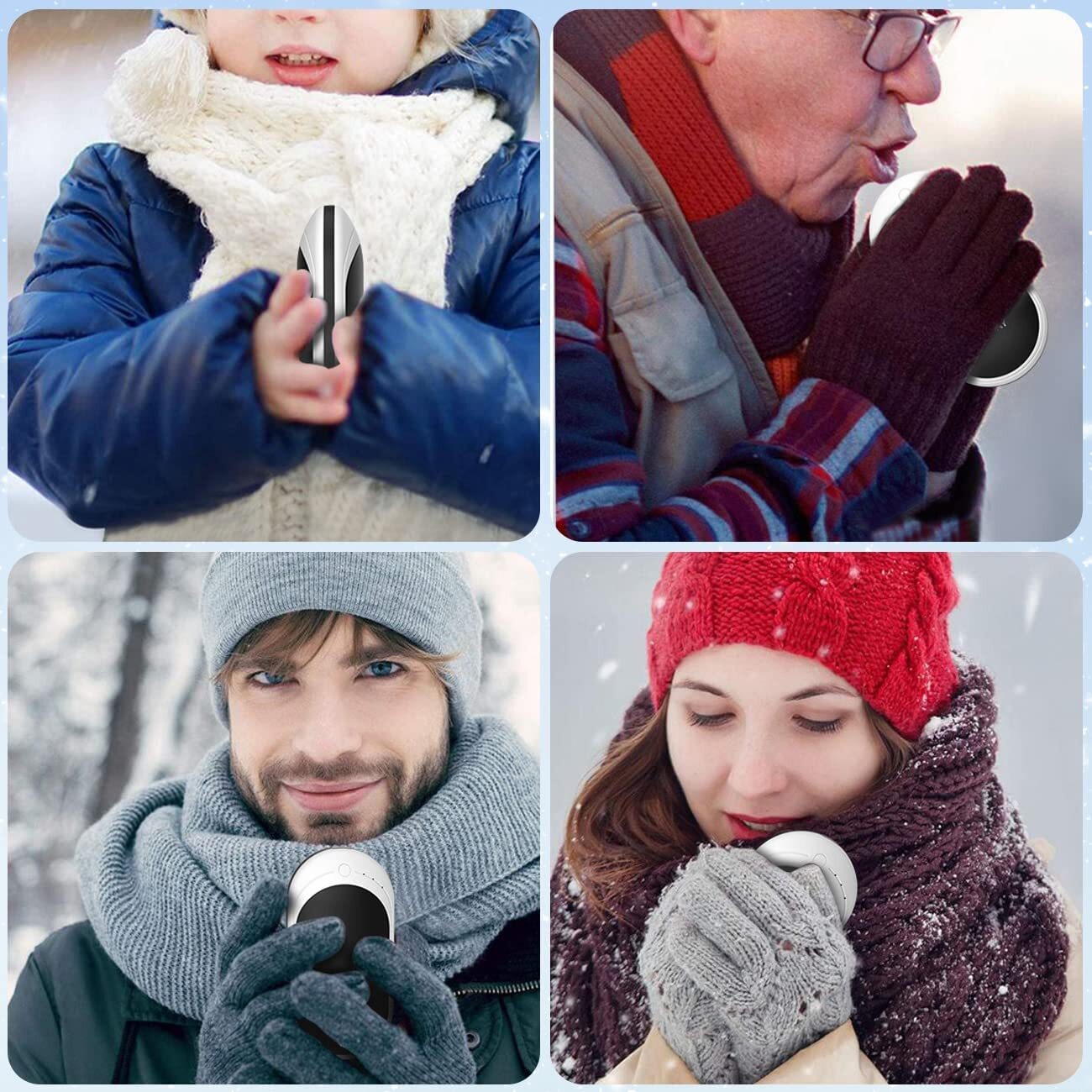 2 in 1 Hand Warmers Rechargeable 5200mAh Electric Portable Pocket Hand Warmers eBay