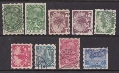 AUSTRIA ^^^1914-18    BETTER  SEMIS POSTALS CLASSICS  $$@  xxha2382osttcoy