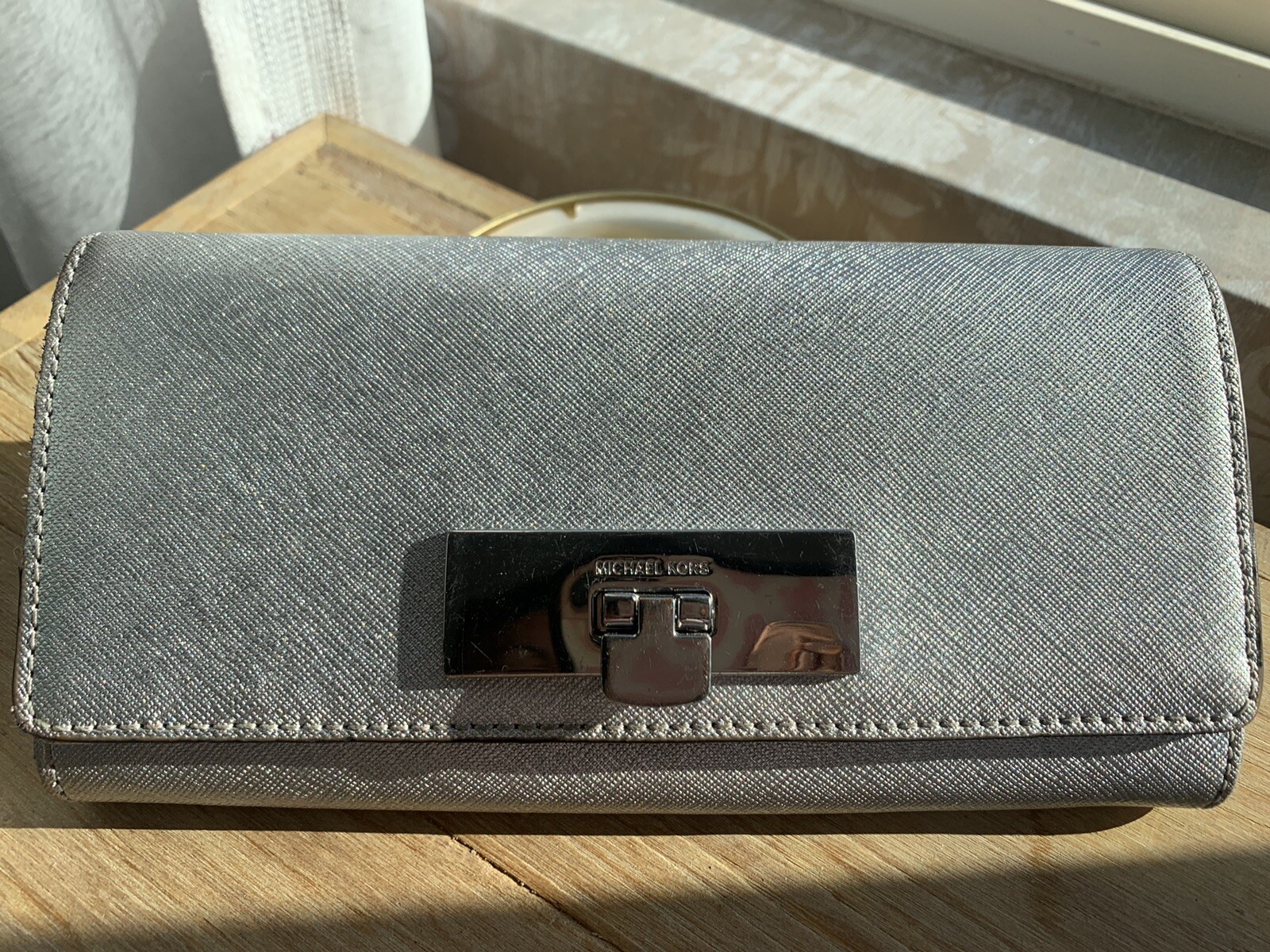 Coach Maggie Madison Silver Wallet Gem