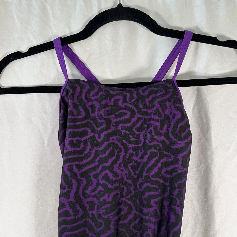 Traje de baño Speedo para mujer 30 púrpura animal print Pro LT poliéster 1 pieza Foto 2 de 4