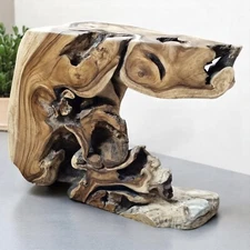 Suar Root Wood Sideboard Acacia Solid Wood Sideboard Console Cabinet Furniture