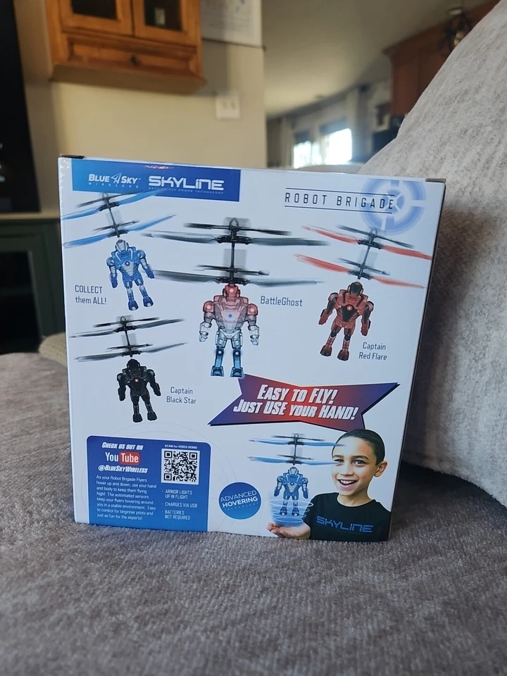 SPACE FLYERS ROBOT BRIGADE HELIBALL BLUE COMET SKYLINE EASY FLY DRONE!! Toy!! - Image 3 of 4