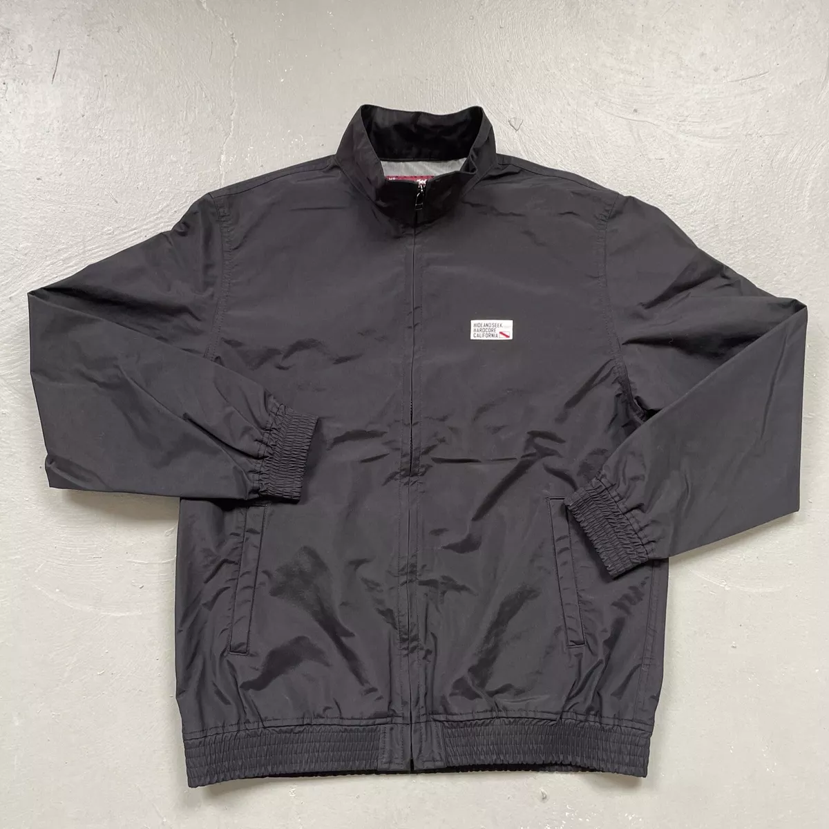 新品 HIDE AND SEEK Nylon Zip Jacket-