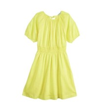 New NWT Draper James ladies Smocked Waist Midi Dress Medium Yellow 78 Pockets