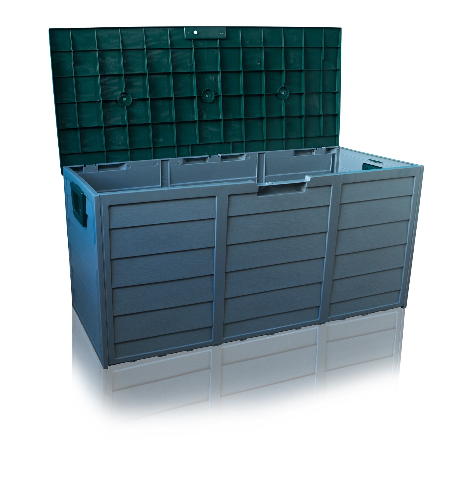 St Helens Home + Garden GH366 Wooden Panel Effect Outdoor Storage Box