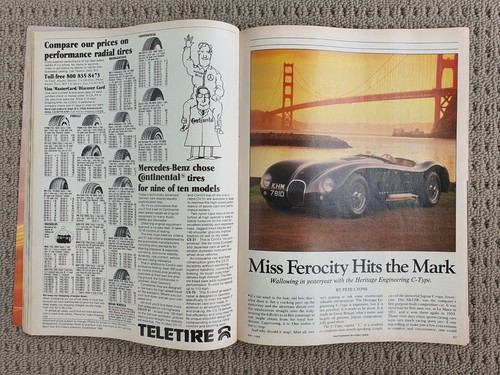 Car and Driver Magazine May 1988 Corvette, C-Type, 5 Series - Picture 11 of 17