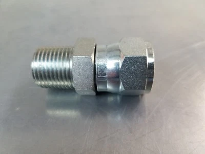 INDUSTRIAL 6505-04-06 1/4" MALE PIPE x 3/8" FEMALE JIC SWIVEL FITTING