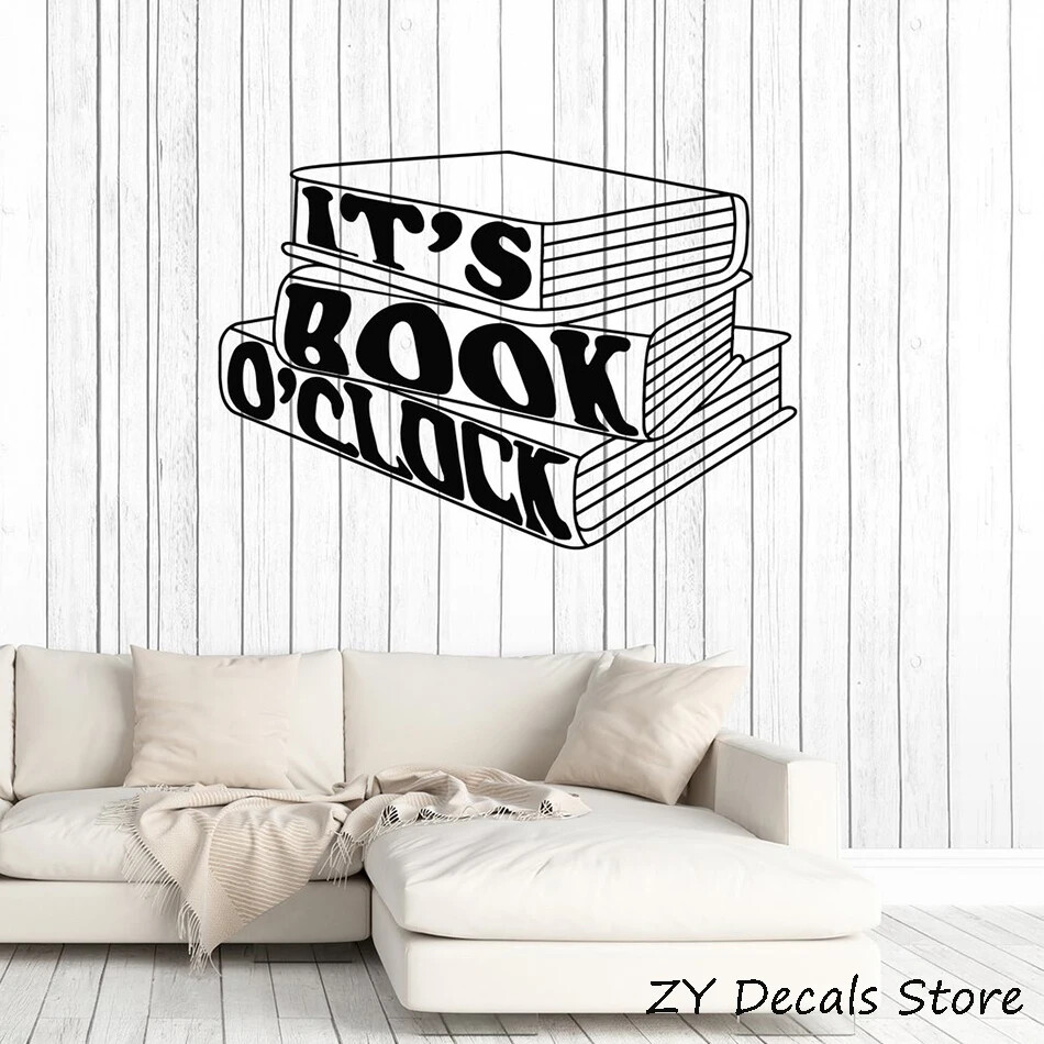 Books Quote Wall Sticker Booklover Library Reading Decoration Art ...