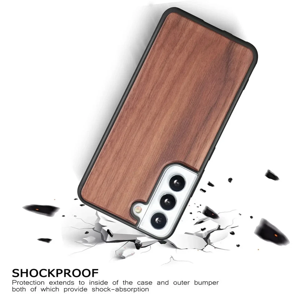 Custodia in legno per Samsung Galaxy A16 A26 A36 A56 4G 5G Cover per telefono - Immagine 2 di 4