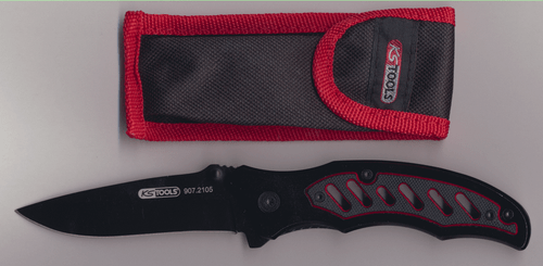 KS Tools Klappmesser* mit Tasche Arretierung Klinge Teflonbeschichtet 907.2105 - Picture 2 of 12
