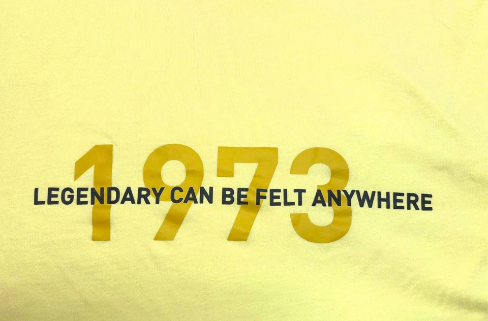 Camisa Pullover Tejida Manga Larga Algodón Elastano Amarillo Logo 2XL XX XXL Para Hombres Foto 4 de 4