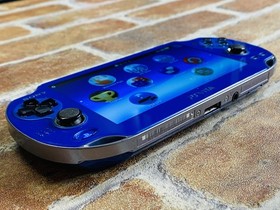 SONY PS Vita PCH-1000 Sapphire Blue ZA04 Playstation Charger 8GB Tested EX DDP