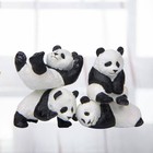 4pcs Adorable Panda Micro Landscape Baking Cake Decoration Resin Crafts
