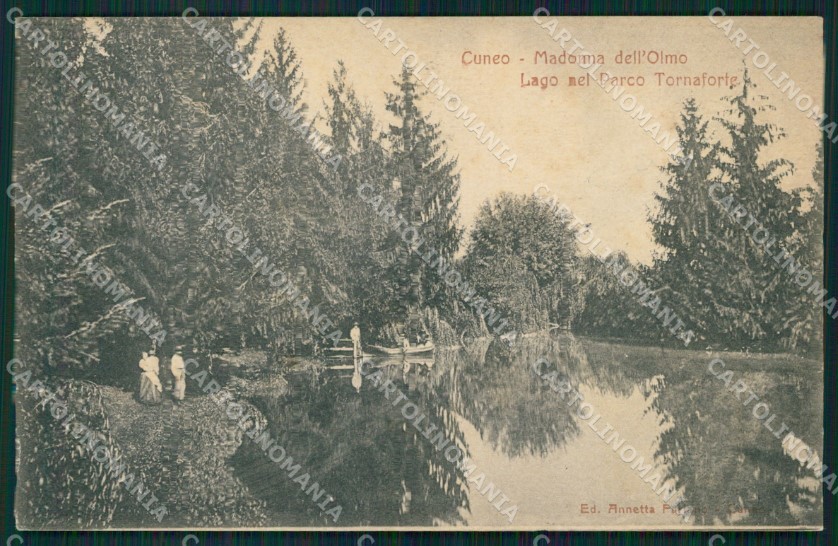 Cuneo città Madonna dell'Olmo Lago cartolina MT5247