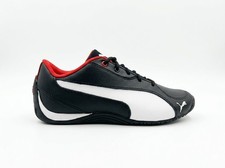 Puma Drift Cat 5 Jnr Black White UK 3 304609-01 Kids Driving Shoes Trainers