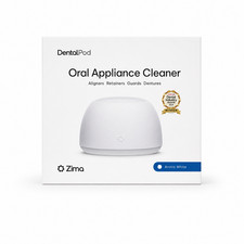 Zima Dental Pod Ultrasonic Oral Appliance Cleaner Arctic White Sealed