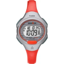 Timex Ironman Essential 15 Women’s Digital Watch – Grey Case / Orange Strap – TW