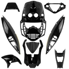 366309 9 PIECE FAIRING KIT BLACK FAIRING MALAGUTI F12 PHANTOM RST. AIR EURO 50 2002