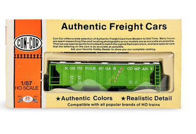 Con-Cor  1/87 HO North Pole Sugar Company Christmas Car Covered Hopper Kit