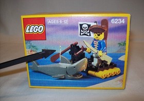 Lego Pirates 6234 Renegade's Raft 100% Complete 1991 Yellow Box + Instructions