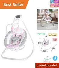 Compact 6-Speed Baby Swing with Soothing Vibrations  Nature Sounds - Cassidy