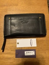 American Leather Co Black Austin Continental Wallet With RFID