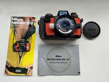 NIKON NIKONOS V UNDERWATER SCUBA CAMERA 35mm LENS FILM WITH BOOKLETS