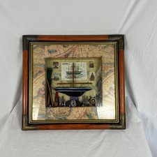 Americo Vespucci Nautica Vela Barca a Vela Shadow Box 18"