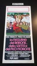 LA510 locandina originale LA MAZURKA DEL BARONE... prima ed.1974 VILLAGGIO