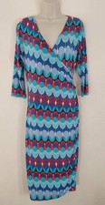 Onjenu Faux Wrap Dress Size 10