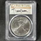2015 Randy Johnson Autograph Silver Eagle Baseball Hall Of Fame MS 69