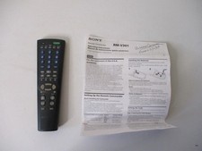 Sony Remote Commander; Rm-V301 - Control; Black; Includes Operating Instructions