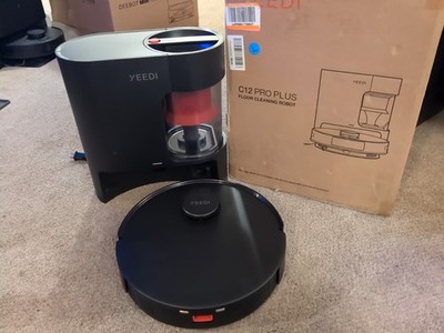 Yeedi C12 Pro Plus Robot Vacuum and Mop Combo  Self Cleaning Model DKX55 READ