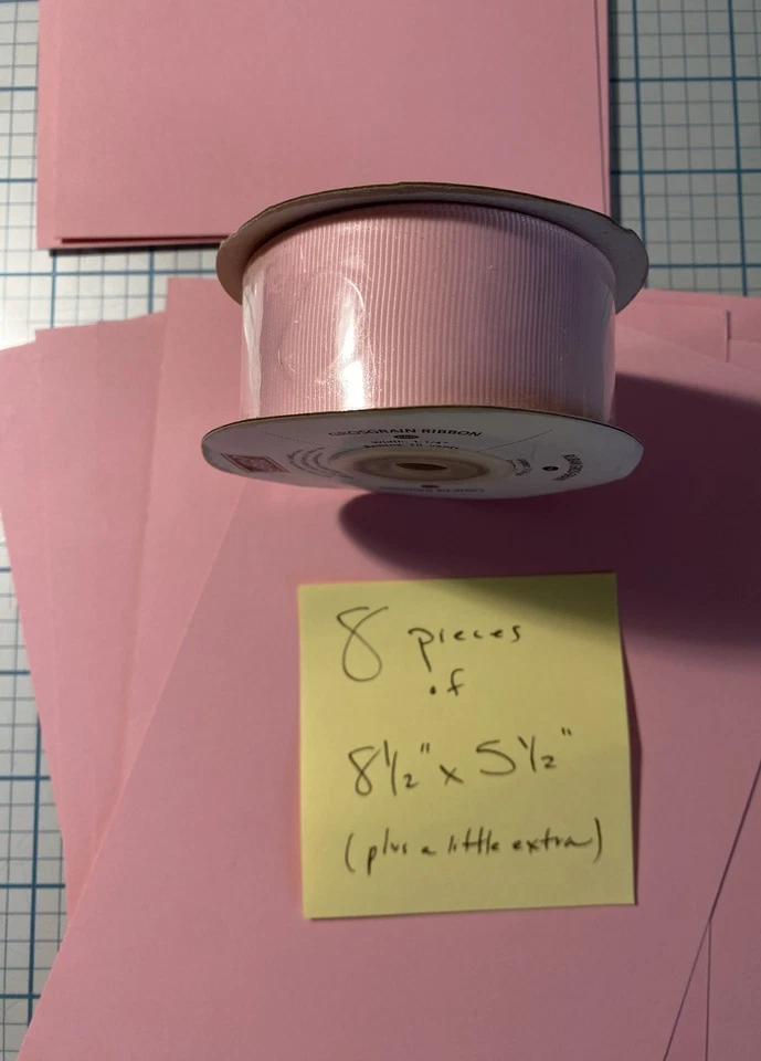 LOTE DE PIRUETAS ROSAS ESTAMPADAS Cinta de grosgrain y cartulina NUEVO ENVÍO BAJO Foto 3 de 4